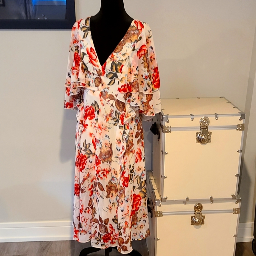 ASOS Floral Midi Dress